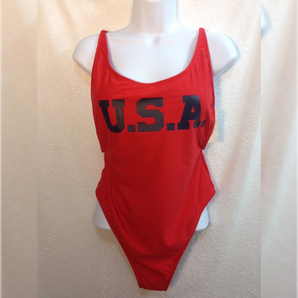 USA One Piece Bathing Suit